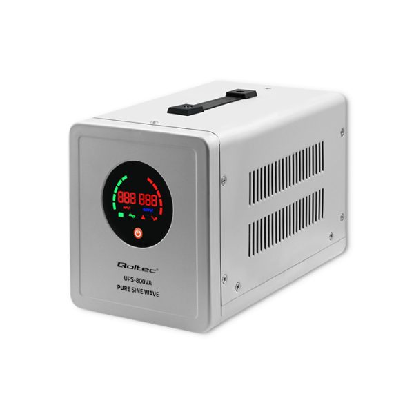 Qoltec USV-Notstromversorgung 50720 | 800VA | 560W | Grau