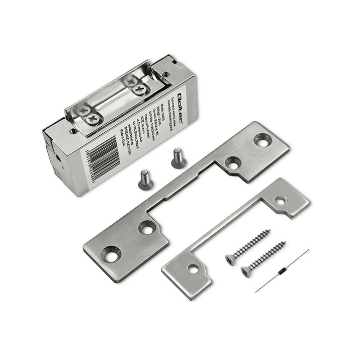 Qoltec Reverse electric strike | 12V | Stainless steel