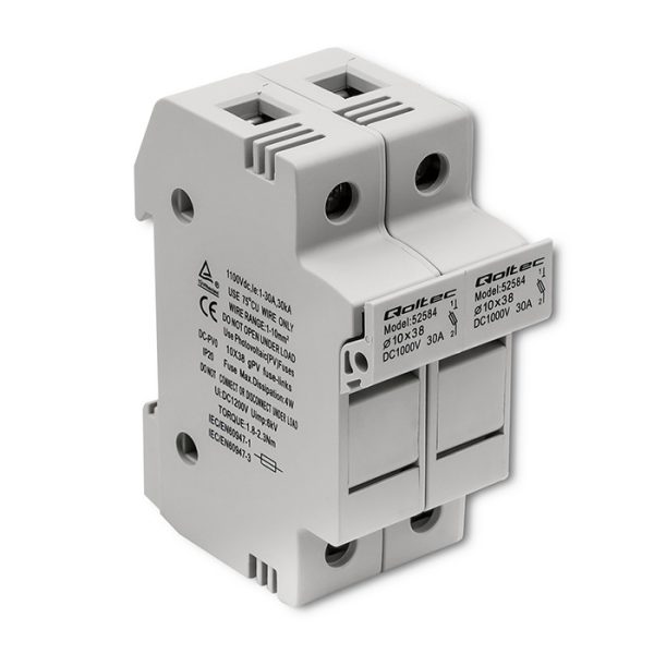 Qoltec Sicherung 52584 | 1000V | 30A | 2P | 10x38