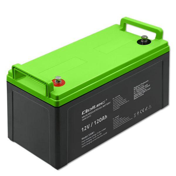 Qoltec GEL-Batterie 53081 | 12V | 120Ah | 34.8kg