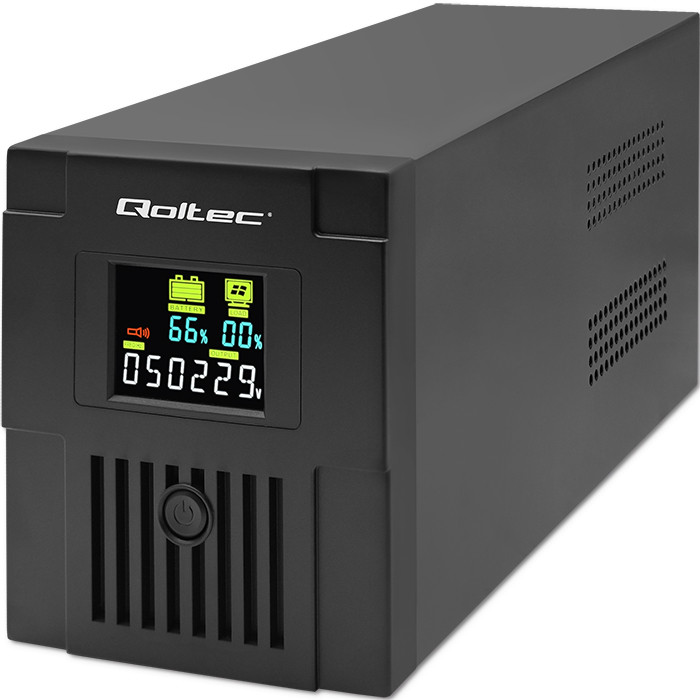 Qoltec Line-Interactive-USV Monolith 53770 | 1500VA | 900W | LCD | USB | RJ45