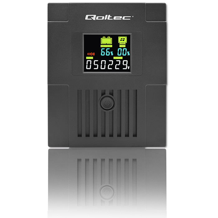 Qoltec Line-Interactive-USV Monolith 53770 | 1500VA | 900W | LCD | USB | RJ45