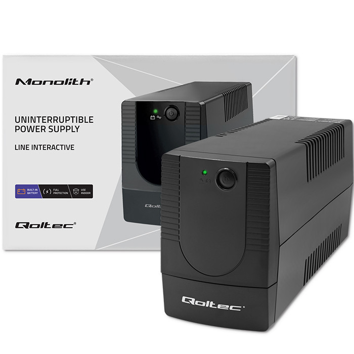 Qoltec Line-Interactive-USV Monolith 53772 | 650VA | 360W