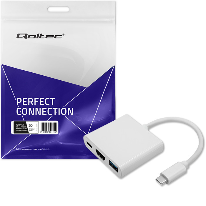 Qoltec USB-Hub 50425 | 100W | USB 3.0