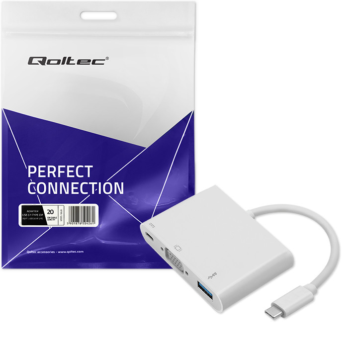 Qoltec USB-Hub 50426 | 92W | USB 3.0