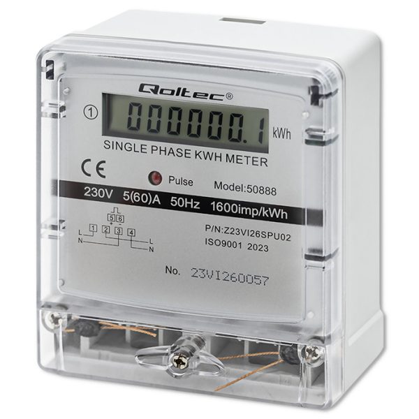 Qoltec Strommessgerät 50888 | 230V | LCD