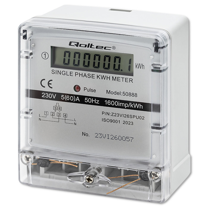 Qoltec Strommessgerät 50888 | 230V | LCD