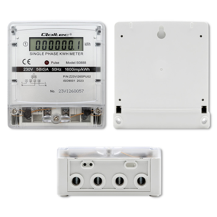 Qoltec Strommessgerät 50888 | 230V | LCD