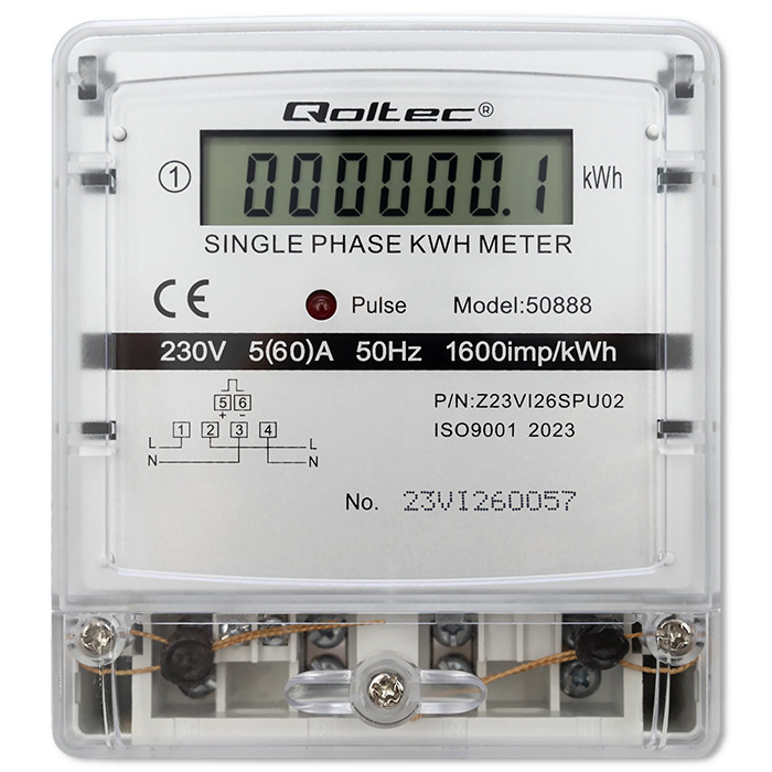 Qoltec Strommessgerät 50888 | 230V | LCD