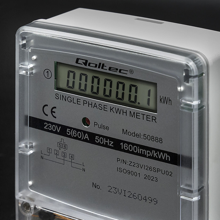 Qoltec Strommessgerät 50888 | 230V | LCD