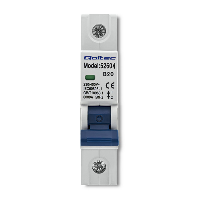 Qoltec Leitungsschutzschalter 52604 | 20A | 1P