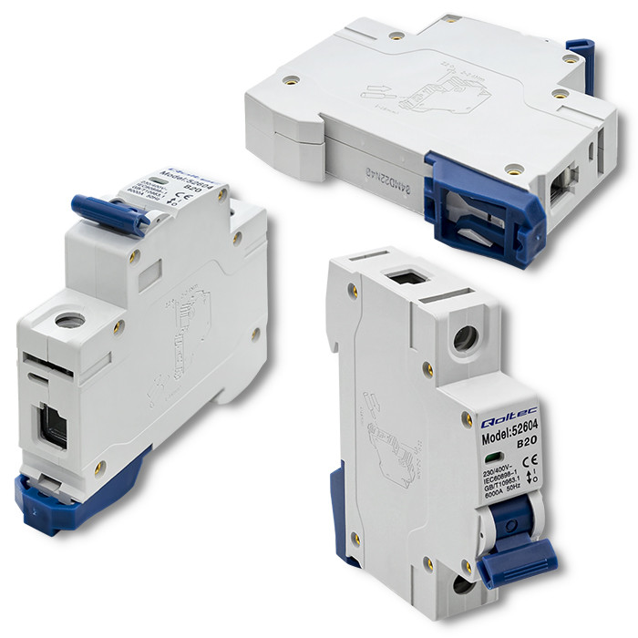Qoltec Leitungsschutzschalter 52604 | 20A | 1P