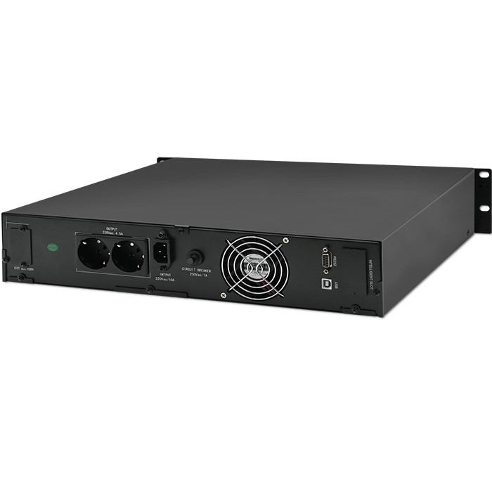 Qoltec Rack-USV 53945 | 1kVA | 800W | LCD
