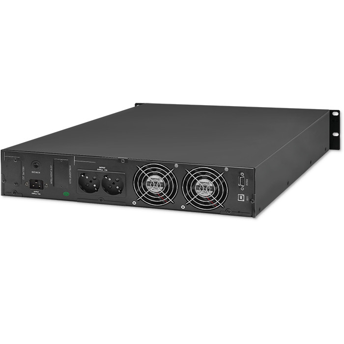 Qoltec Rack-USV 53946 | 2kVA | 1600W | LCD