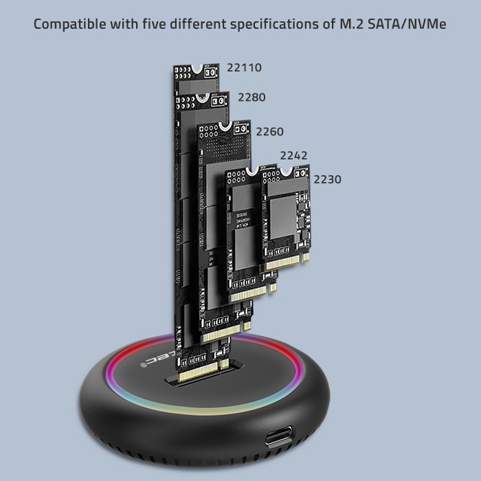 Qoltec Dockingstation 52275 | USB-C | 2TB