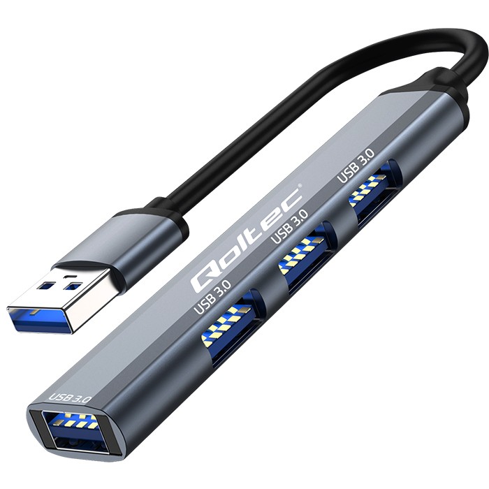 Qoltec USB-Hub 53791 | 4x USB 3.0