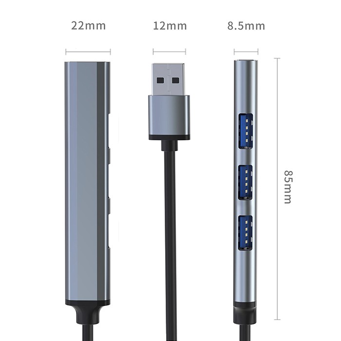 Qoltec USB-Hub 53791 | 4x USB 3.0