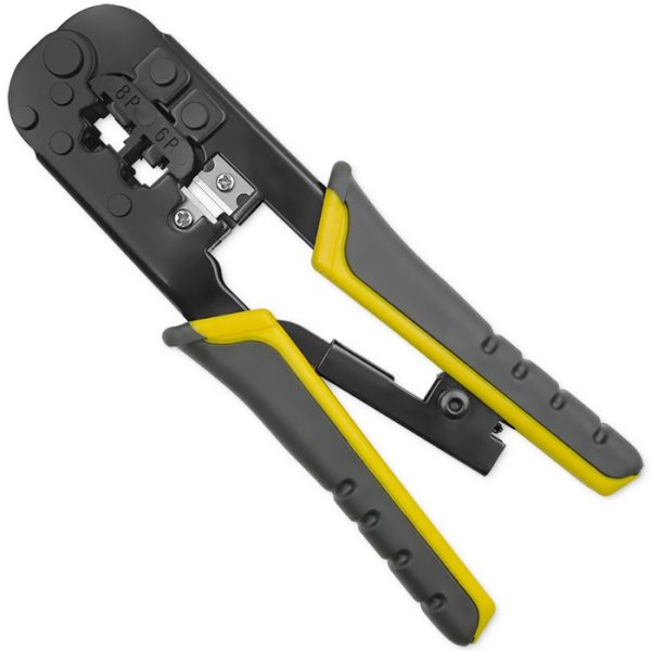 Qoltec Ethernet-Kabelschneide- und Crimpwerkzeug 8P 6P