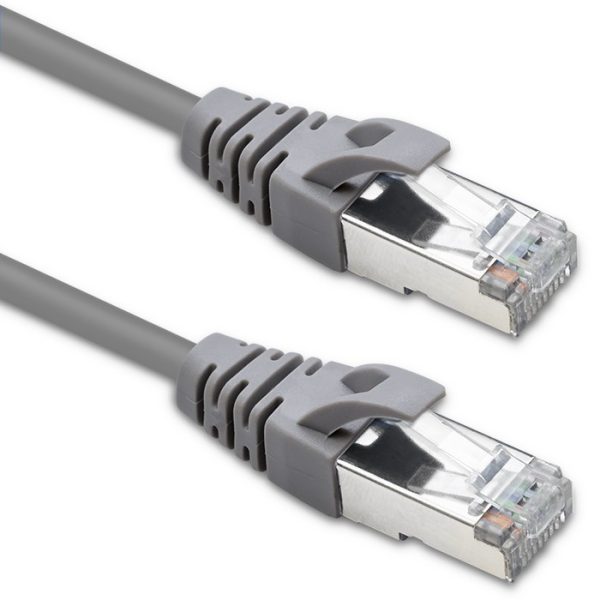 Qoltec Kabel Patchkabel FTP | CAT5e | 2 x RJ-45 | 1m | Hohe Geschwindigkeit | Gold | Geschirmt