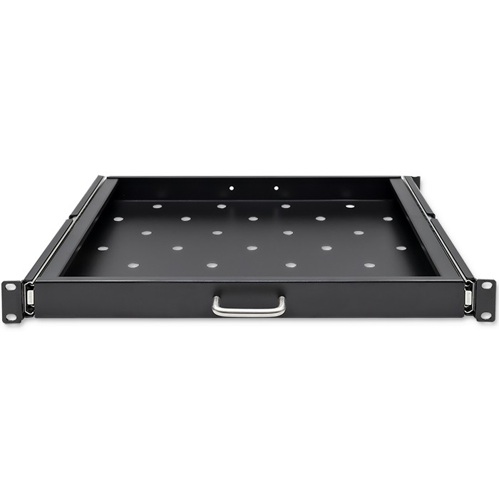 Qoltec Rack-Fachboden 54509 | 600*600 | Schwarz