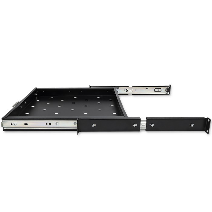 Qoltec Rack-Fachboden 54509 | 600*600 | Schwarz