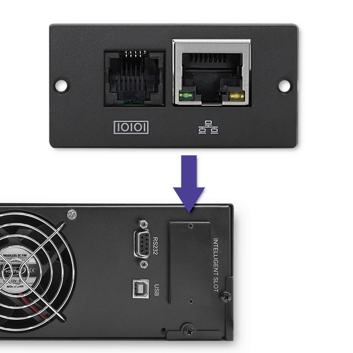 Qoltec Rack-USV 53945 | 1kVA | 800W | LCD