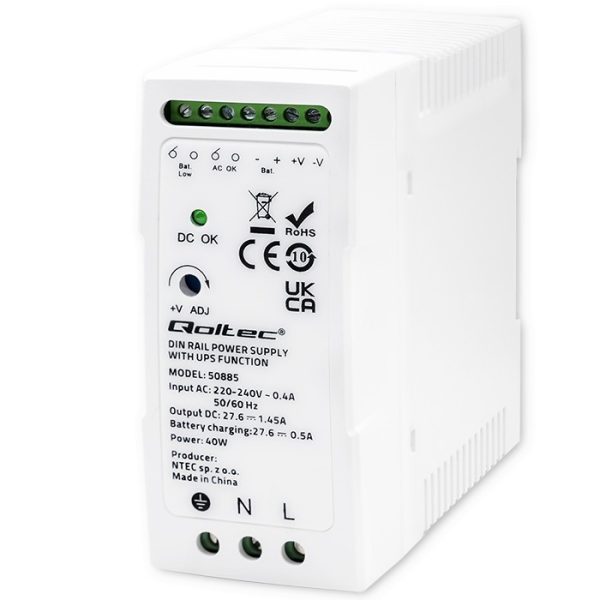 Qoltec DIN-Schienen-Netzteil 50885 | 40W