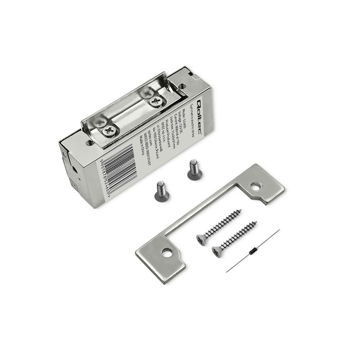 Qoltec Electric strike | 12V | Stainless steel