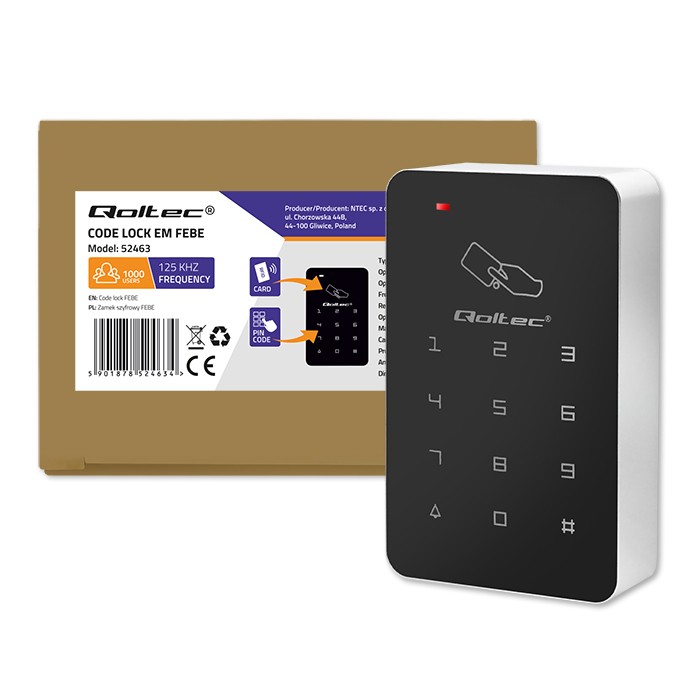 Qoltec RFID-Codeschloss FEBE 52463