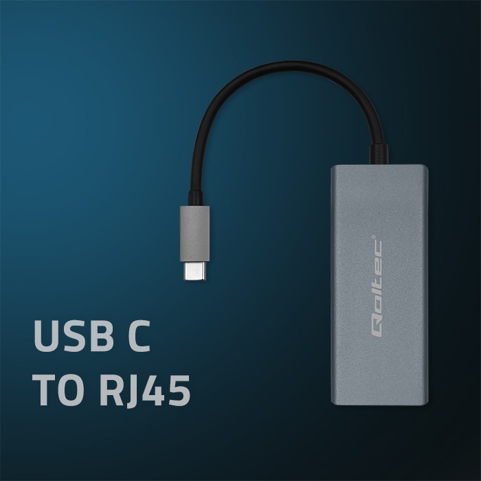 Qoltec USB-Adapter 50352 | RJ45