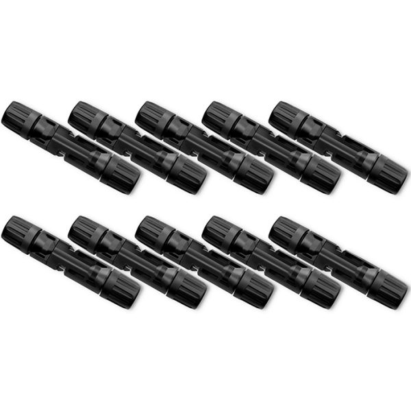 Qoltec Solarstecker | MC4-Anschluss |1000V | männlich + weiblich |10 Stk.
