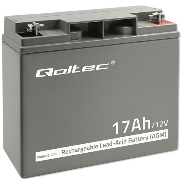 Qoltec AGM-Batterie 53046 | 12V | 17Ah