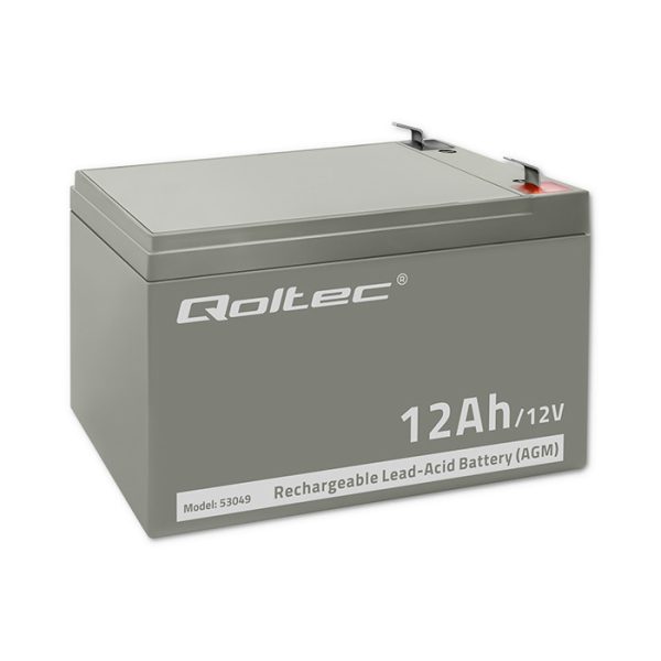 Qoltec AGM-Batterie 53049 | 12V | 12Ah