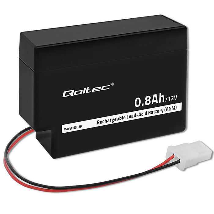 Qoltec AGM-Batterie 53029 | 12V | 0.8Ah