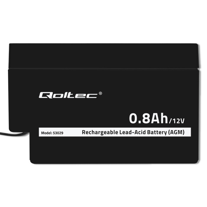 Qoltec AGM-Batterie 53029 | 12V | 0.8Ah