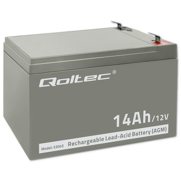 Qoltec AGM-Batterie 53045 | 12V | 14Ah