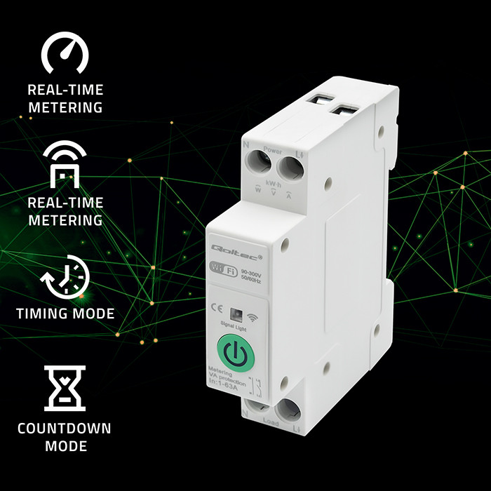 Qoltec Strommessgerät 50881 | 63A