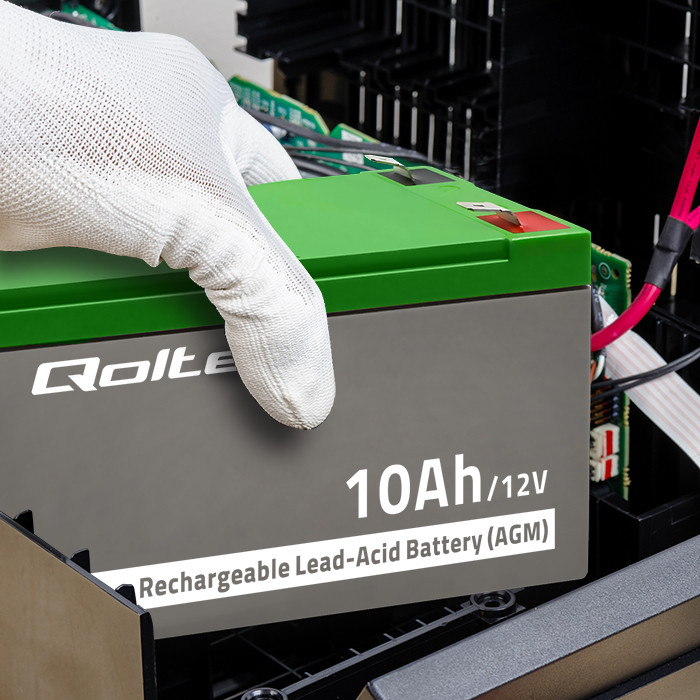Qoltec AGM-Batterie 53085 | 12V | 10Ah