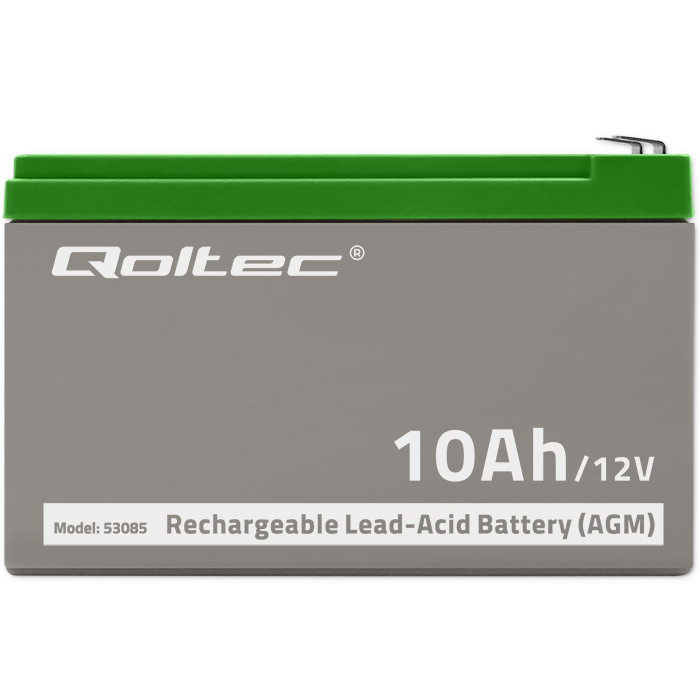 Qoltec AGM-Batterie 53085 | 12V | 10Ah
