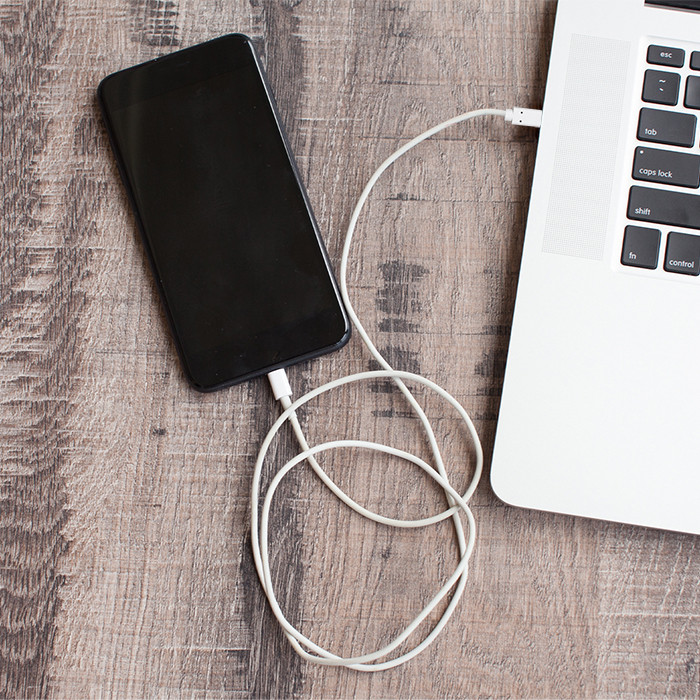 Qoltec USB-C-Kabel 50508 | 1m | Weiß
