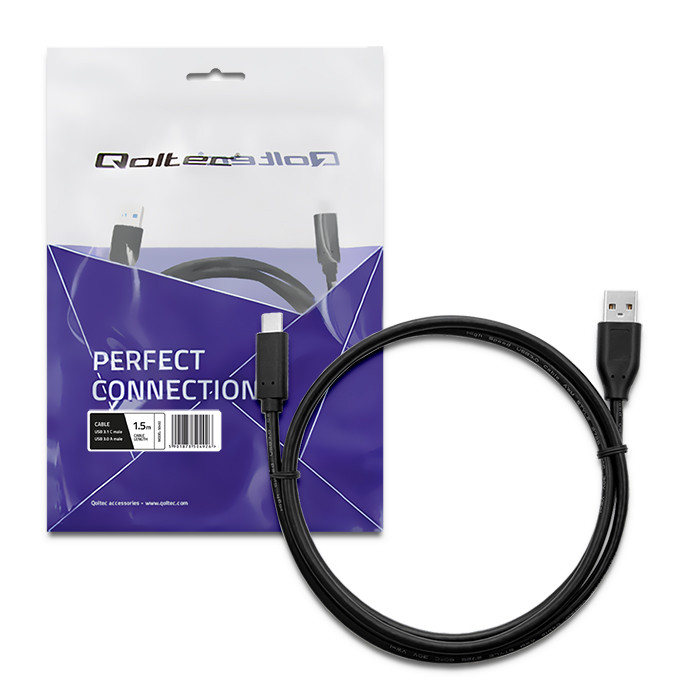Qoltec USB-C-Kabel 50492 | 3.0 A | 1.5m