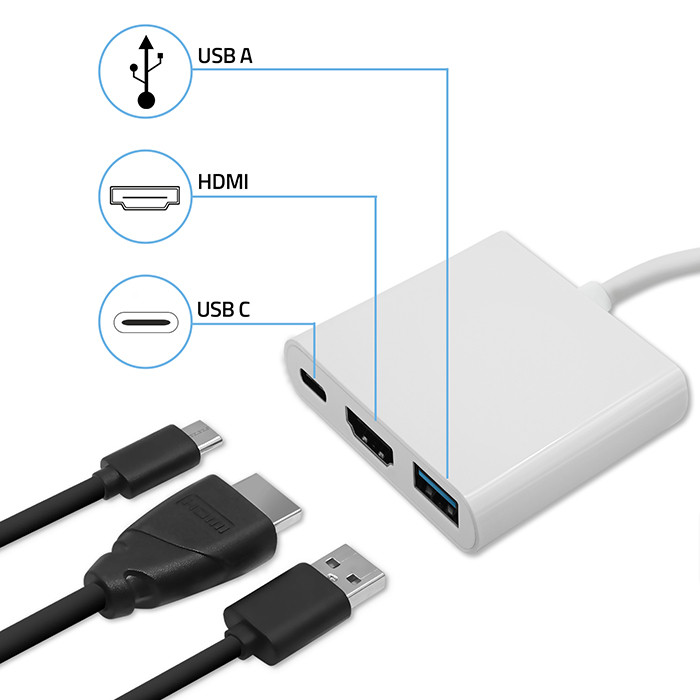 Qoltec USB-Hub 50425 | 100W | USB 3.0