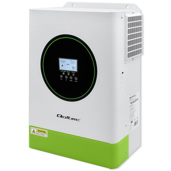 Qoltec Hybrid-Solar-Wechselrichter Off-Grid 6200W | 120A | 48V| MPPT | BMS | AGM GEL LiFePO4 | WLAN-Option | Sinus | Leistungsfaktor 1.0