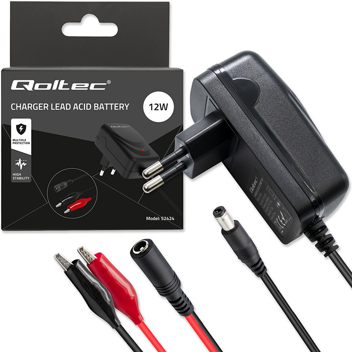 Qoltec Batterieladegerät mit Reparaturfunktion 52425 | 6V | 1A