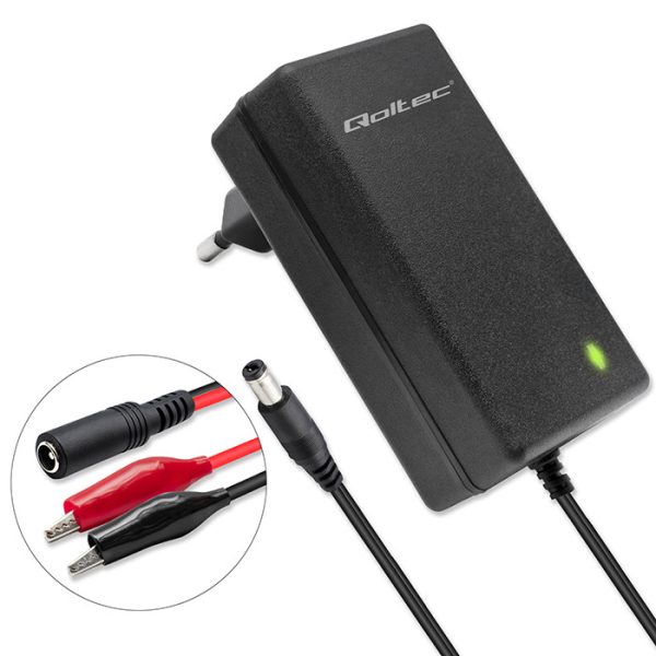Qoltec Batterieladegerät mit Reparaturfunktion 52423 | 6V | 12V | 1.5A