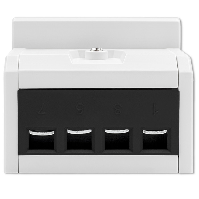 Qoltec Three-phase electronic meter | DIN rail energy consumption meter | 400V | 100A | LCD | 4P