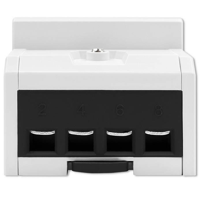 Qoltec Three-phase electronic meter | DIN rail energy consumption meter | 400V | 100A | LCD | 4P