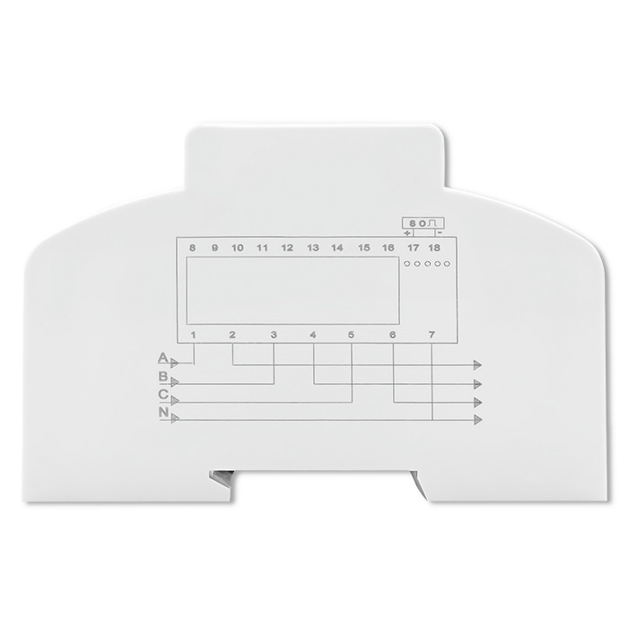 Qoltec Three-phase Bidirectional Electronic Meter | DIN Rail Energy Meter | 400V | 100A | LCD | 4P