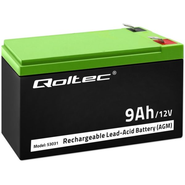 Qoltec AGM-Batterie 53031 | 12V | 9Ah