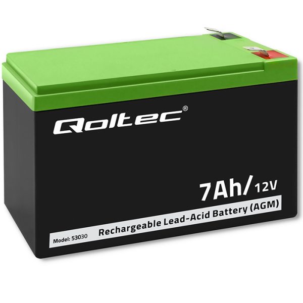 Qoltec AGM-Batterie 53030 | 12V | 7Ah